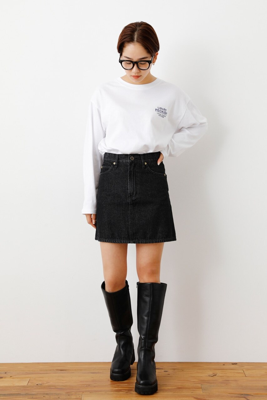 ヴィンテージライク denim skirt