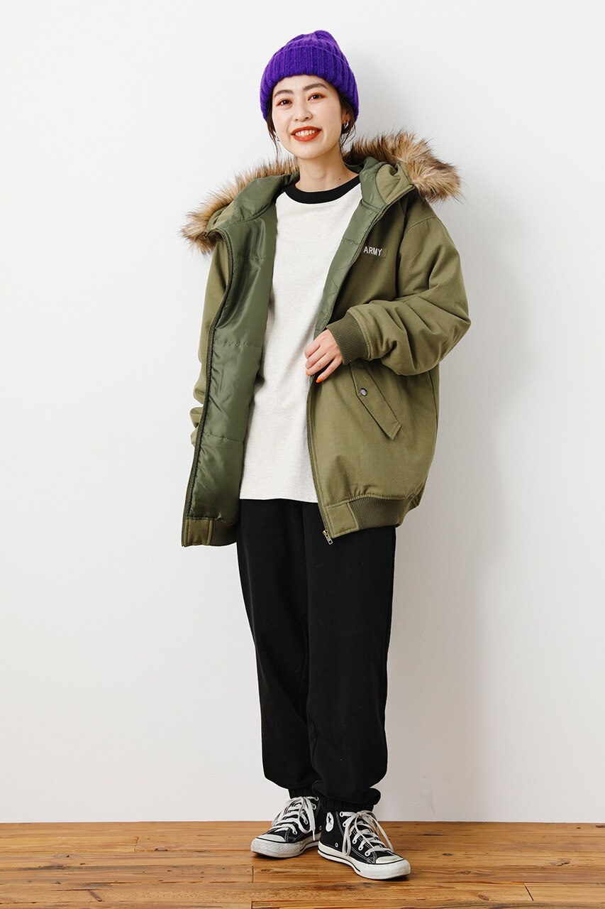 RODEO CROWNS WIDE BOWL | ハリヌキバックLOGOフェイクファージャケット (ブルゾン ) |SHEL'TTER WEBSTORE