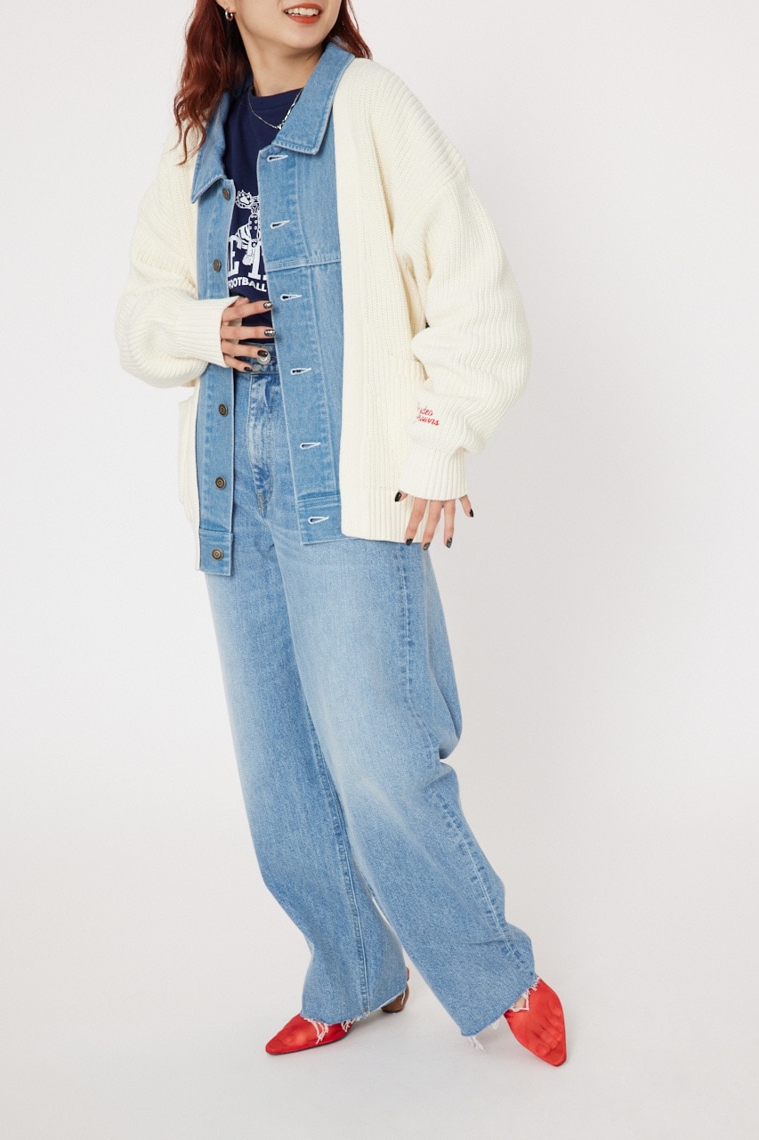 DENIM ドッキングカーディガン