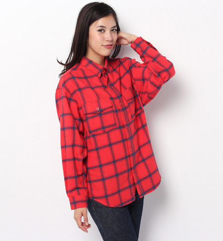 【スライ/SLY】 PLAIN PLAID FLANNEL SH [送料無料]