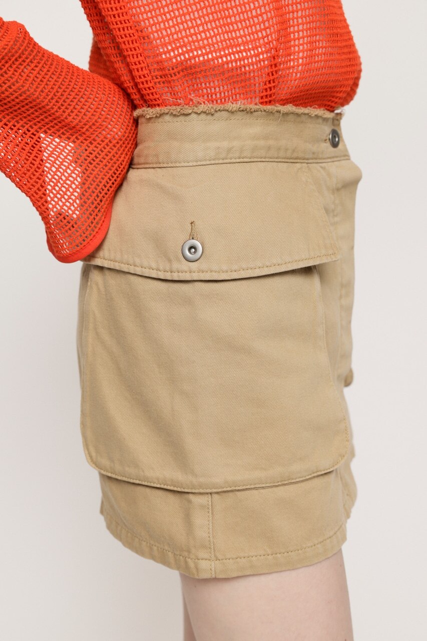 ビッグポケットワークショートスカート デニムスカート|SLY(スライ)の