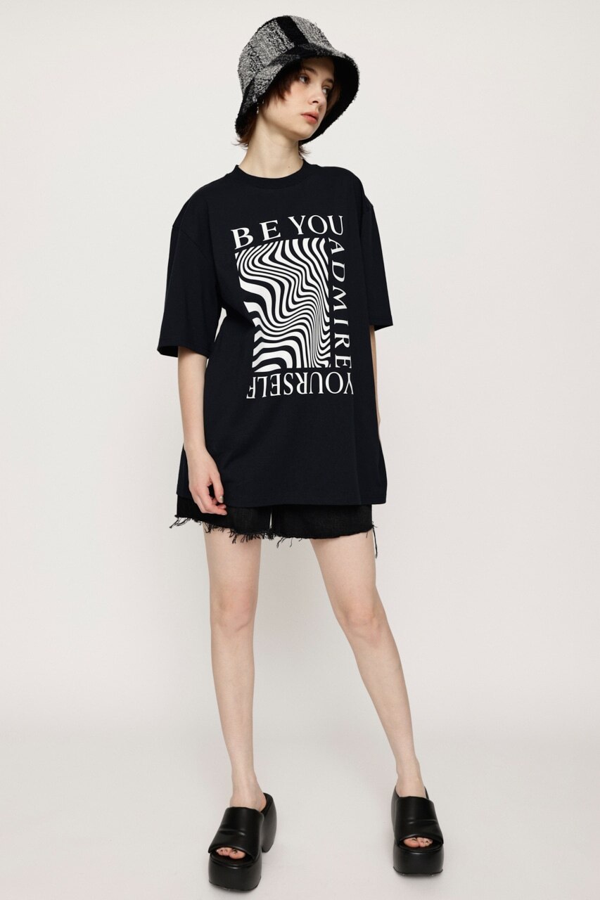 WAVY PRINT BOX Tシャツ|SLY(スライ)の通販｜アイルミネ