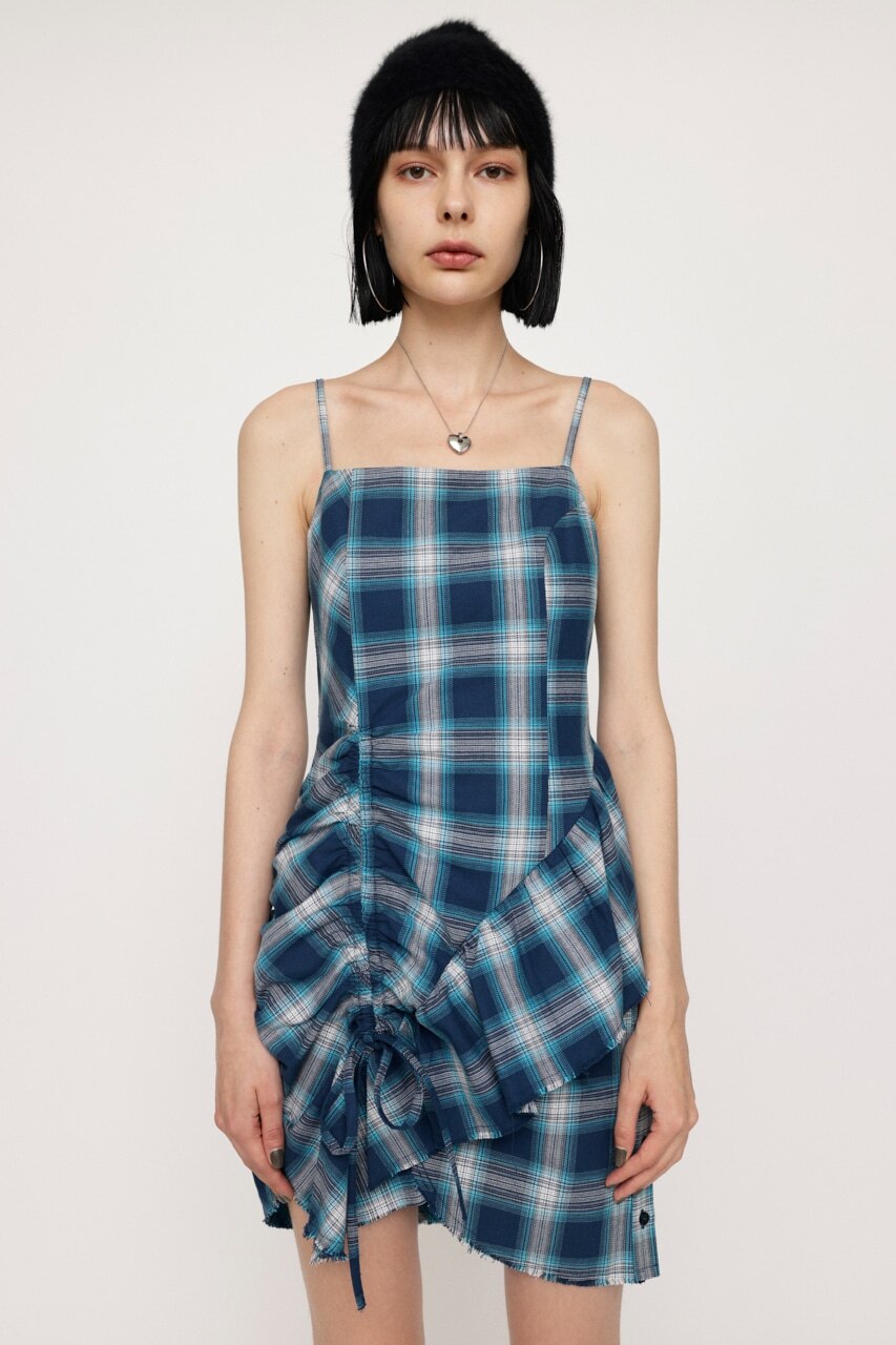 DAMAGE FLANNEL CAMI ショートワンピース|SLY(スライ)の通販｜アイルミネ