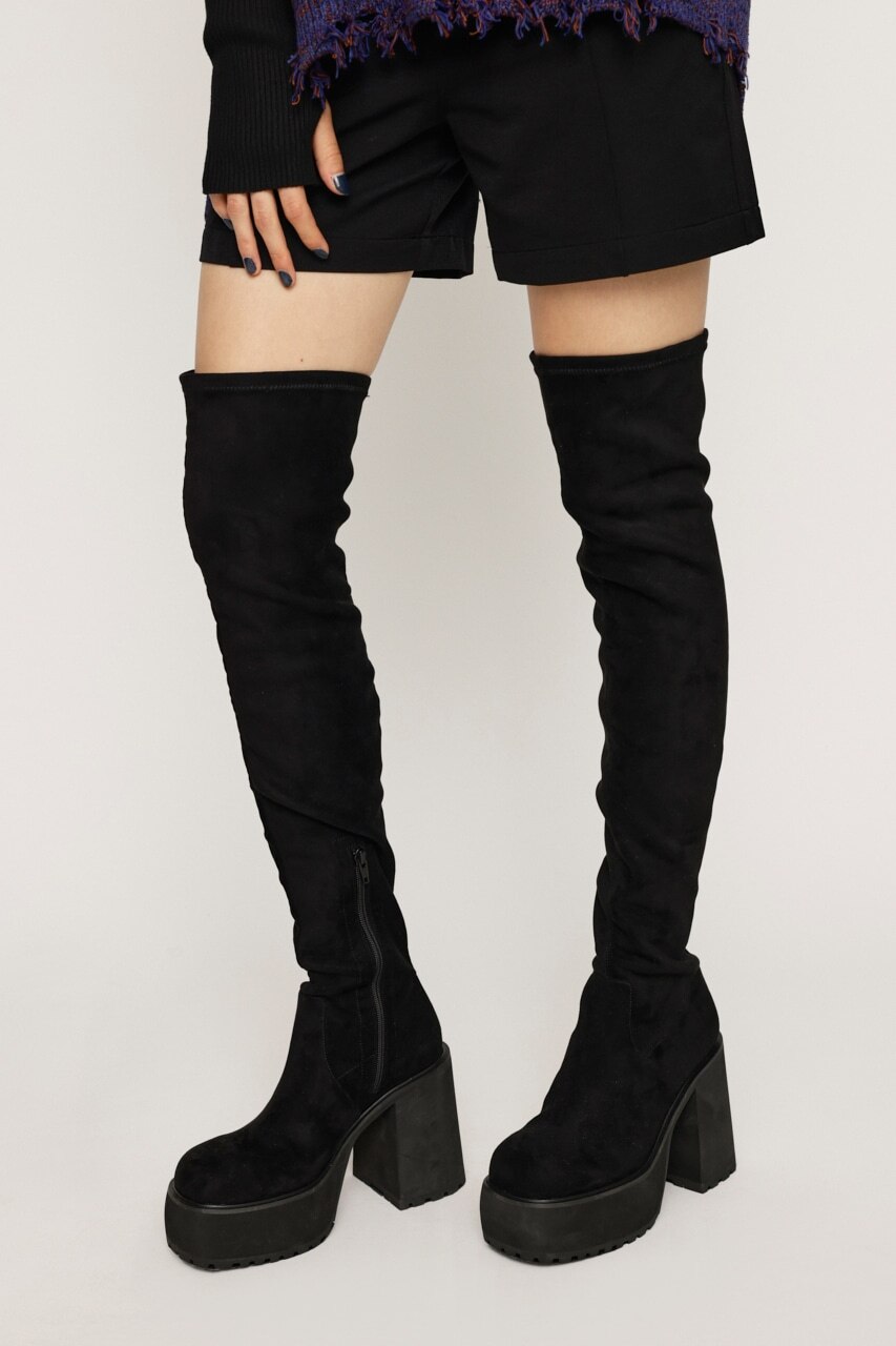 F／SUEDE KNEE HIGH ブーツ|SLY(スライ)の通販｜アイルミネ