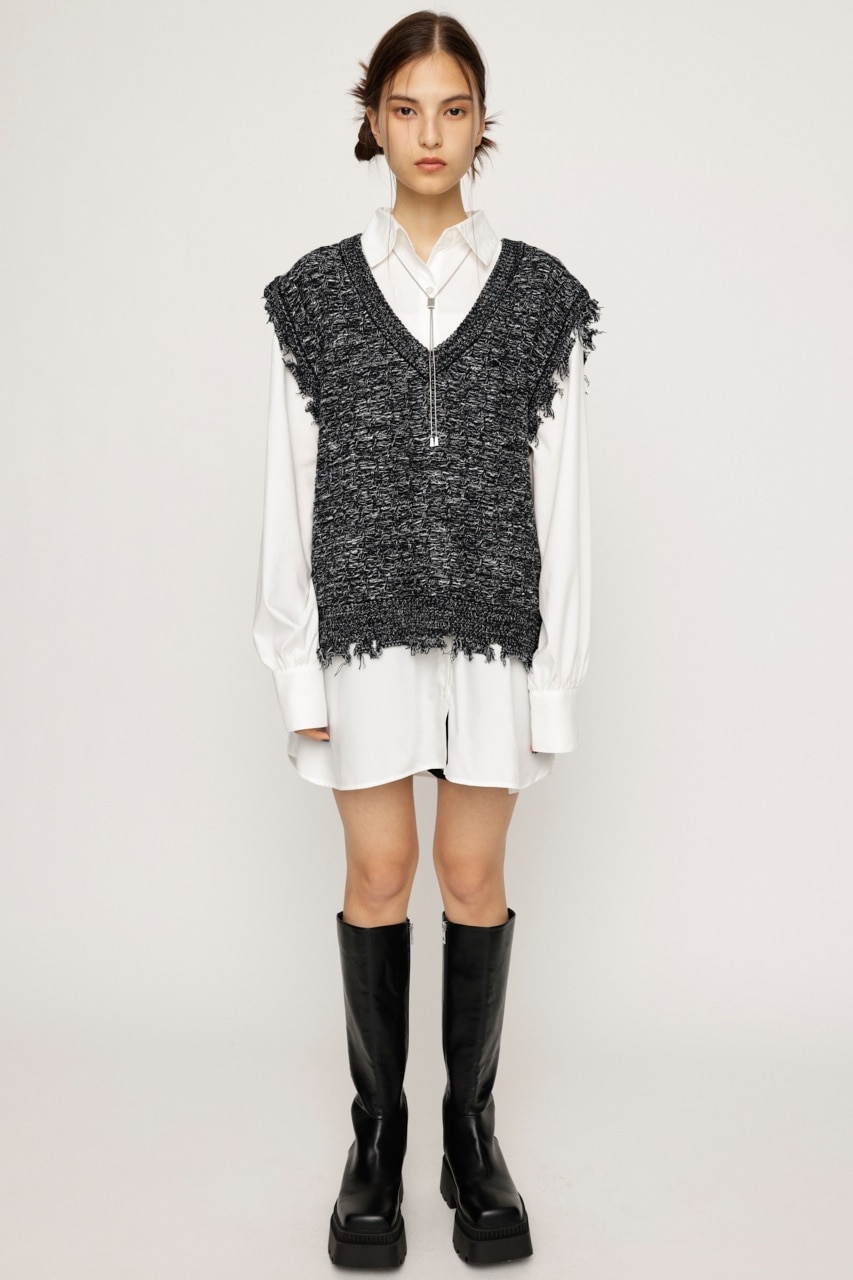 VEST LAYERED 2P SHIRT ワンピース|SLY(スライ)の通販｜アイルミネ