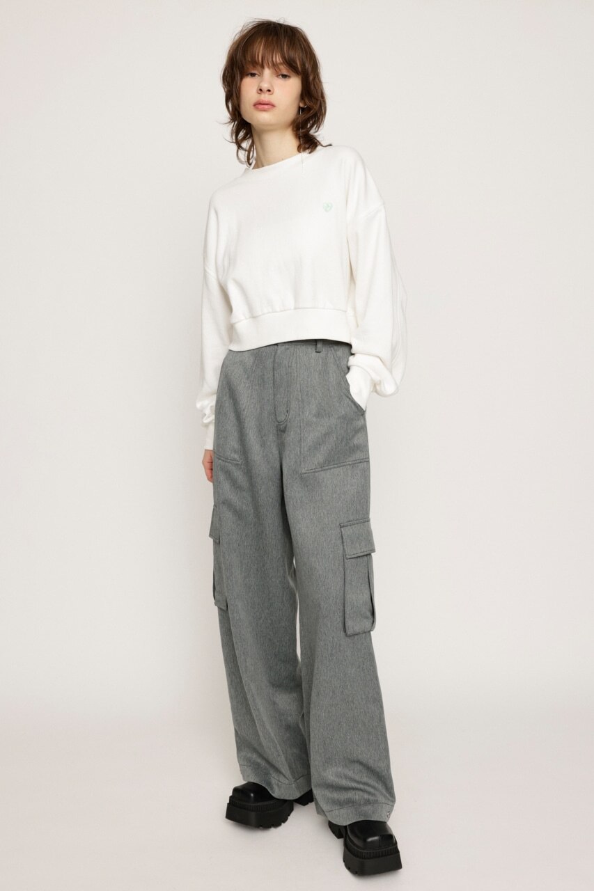 LOGO CROPPED SW トップス