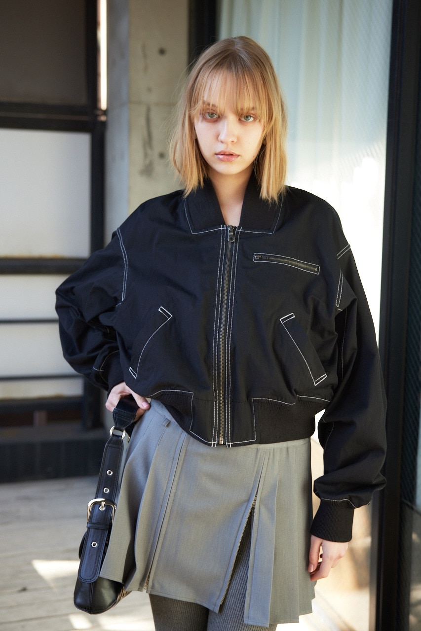 CROPPED BOMBER ジャケット|SLY(スライ)の通販｜アイルミネ