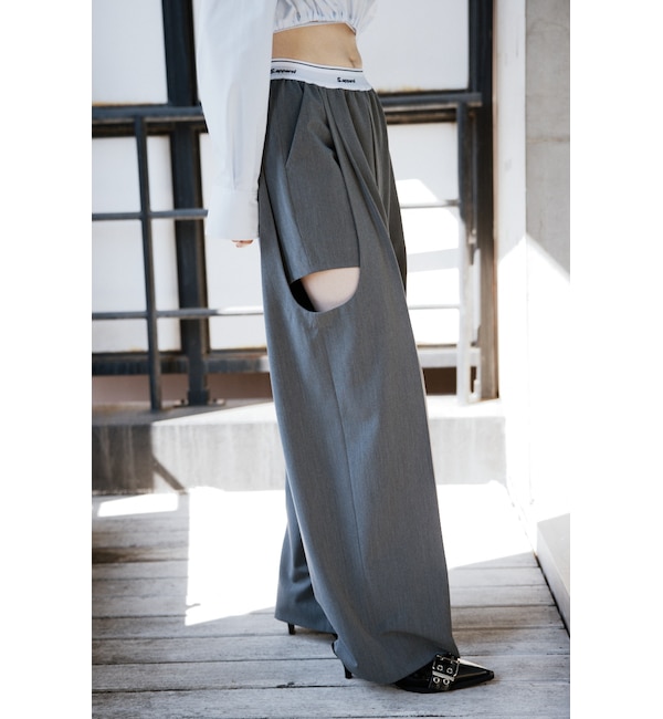 SIDE HOLE RELAX TROUSERS