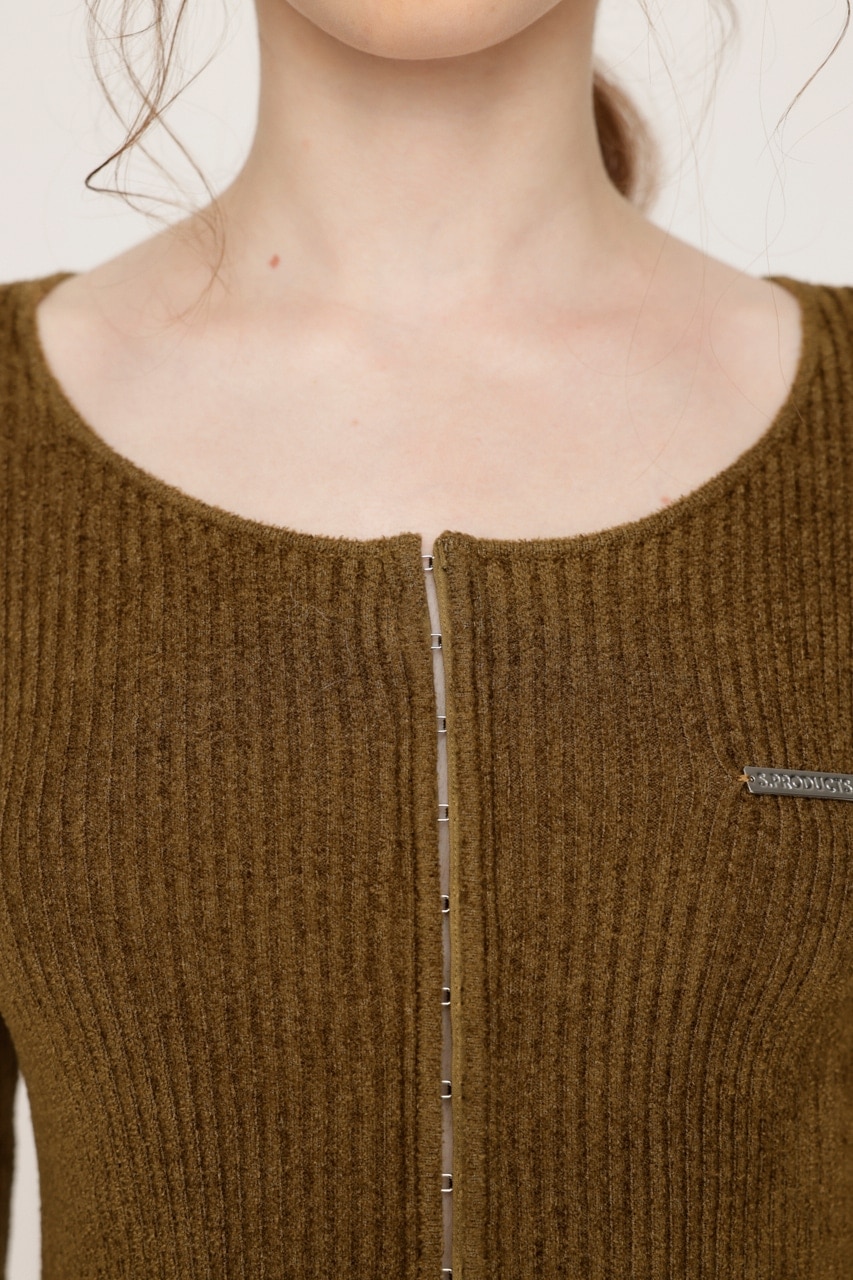 FRONT HOOK MOLE YARN トップス|SLY(スライ)の通販｜アイルミネ