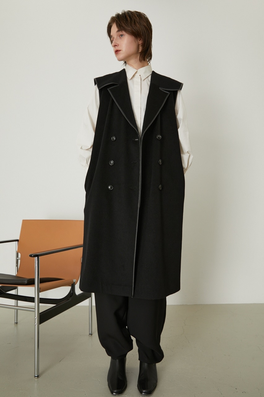 Wide collar wool vest|RIM.ARK(リムアーク)の通販｜アイルミネ