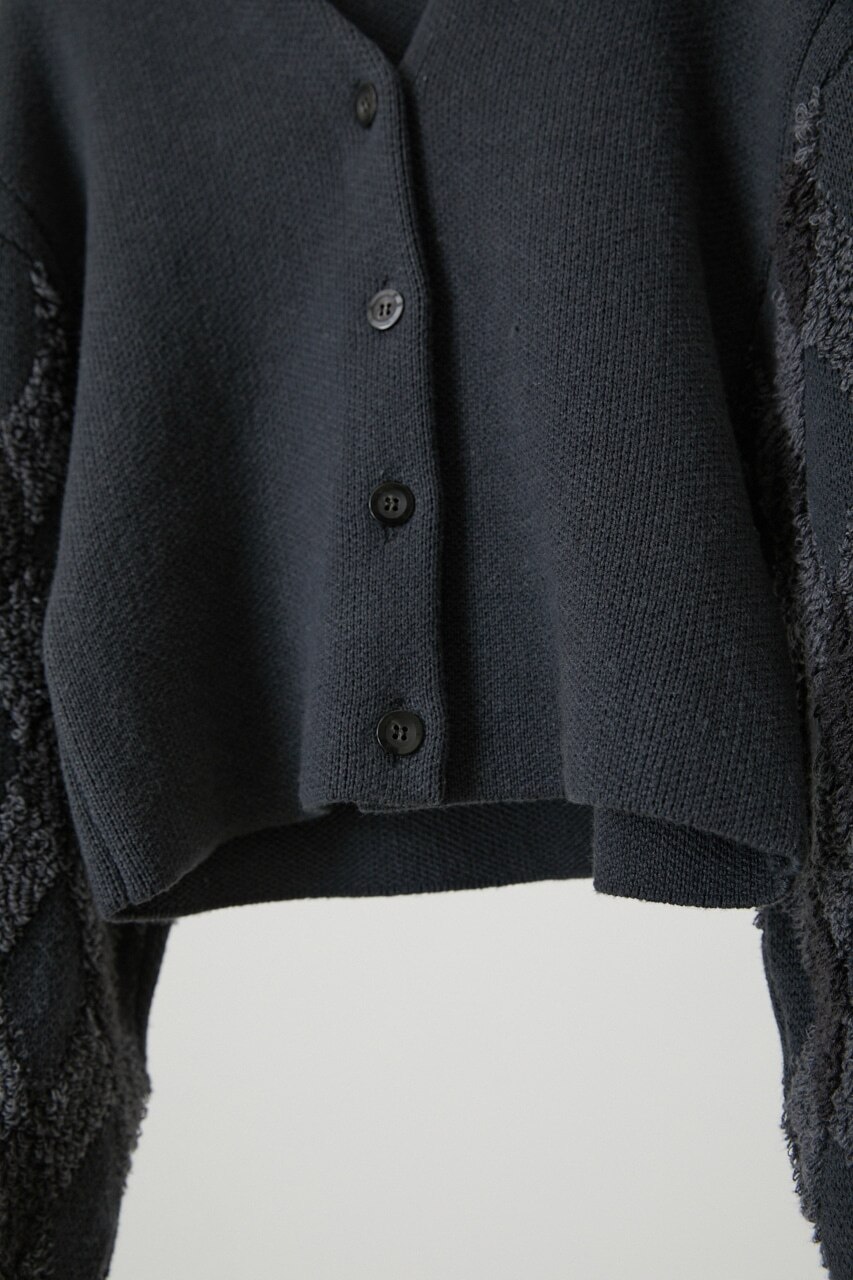 RIM.ARK JQ sleeve short knit tops今季新品