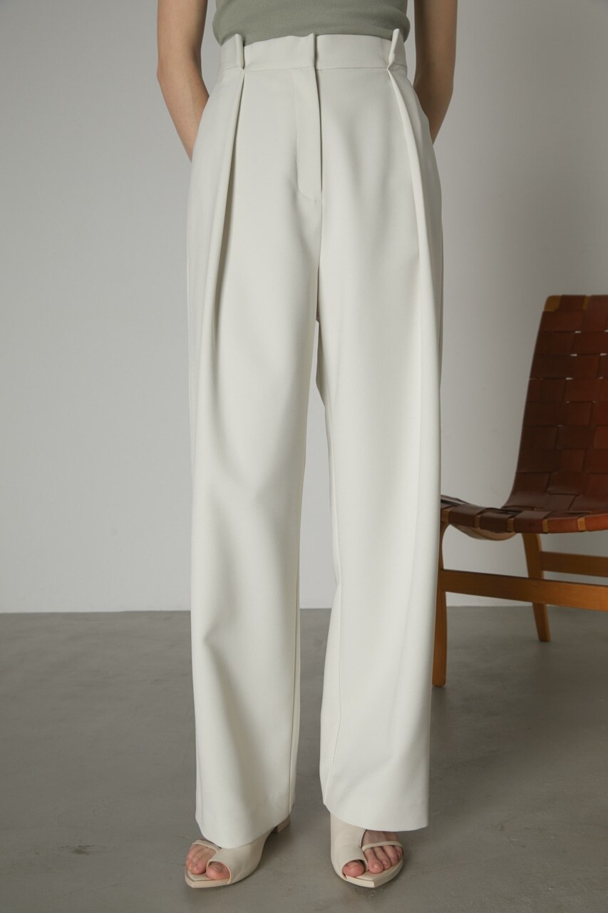 Folded waist slacks