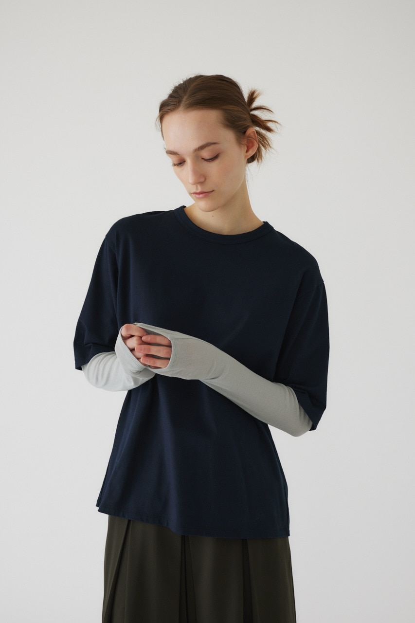 Layered tereko L/T shirt