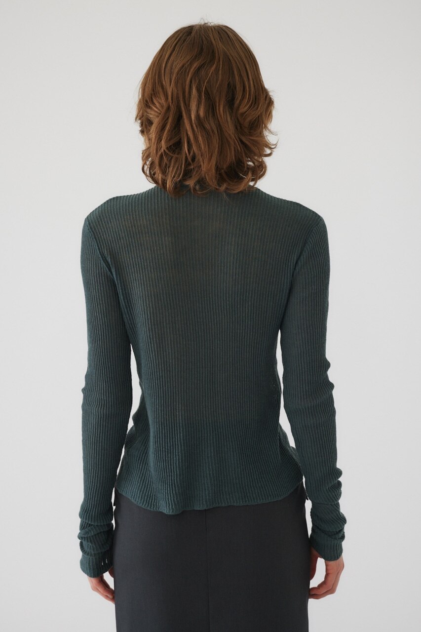 Sheer rib knit tops|RIM.ARK(リムアーク)の通販｜アイルミネ