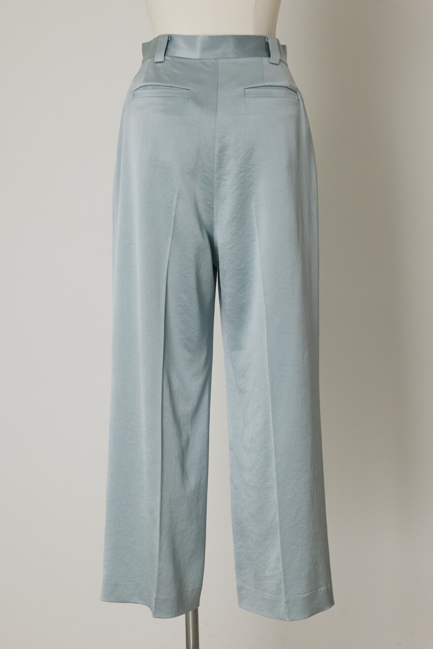 Loose satin slacks