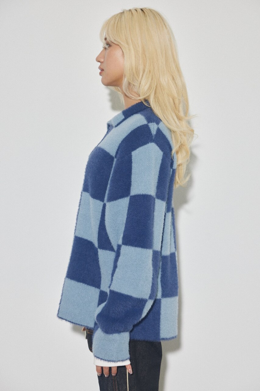 CHECKERED KNIT SH|LAGUA GEM(ラグア ジェム)の通販｜アイルミネ