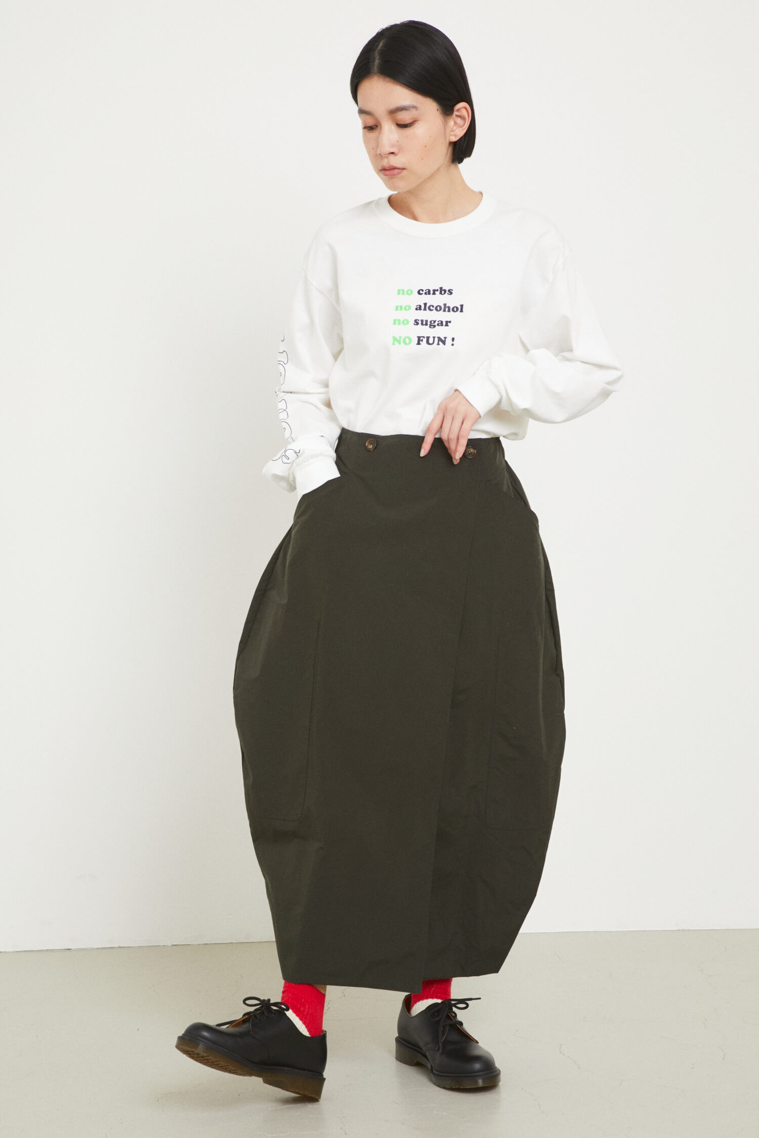 Circle double stitch skirt|HeRIN.CYE(ヘリンドットサイ)の通販