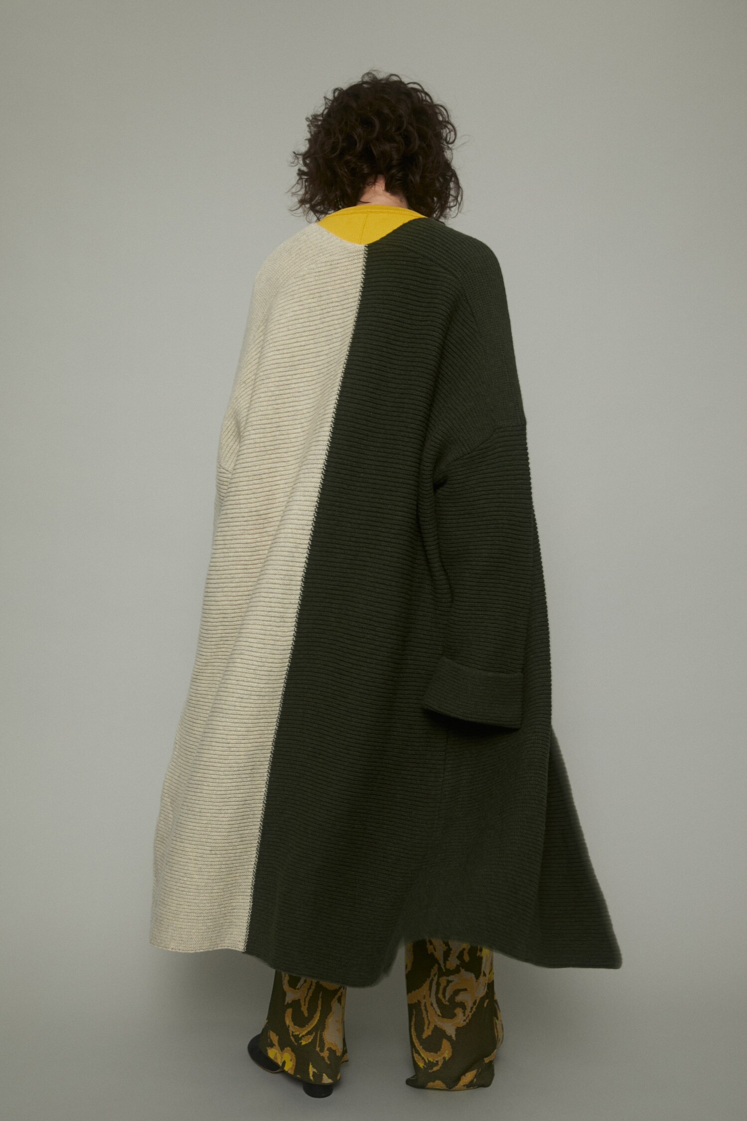 Color block haori