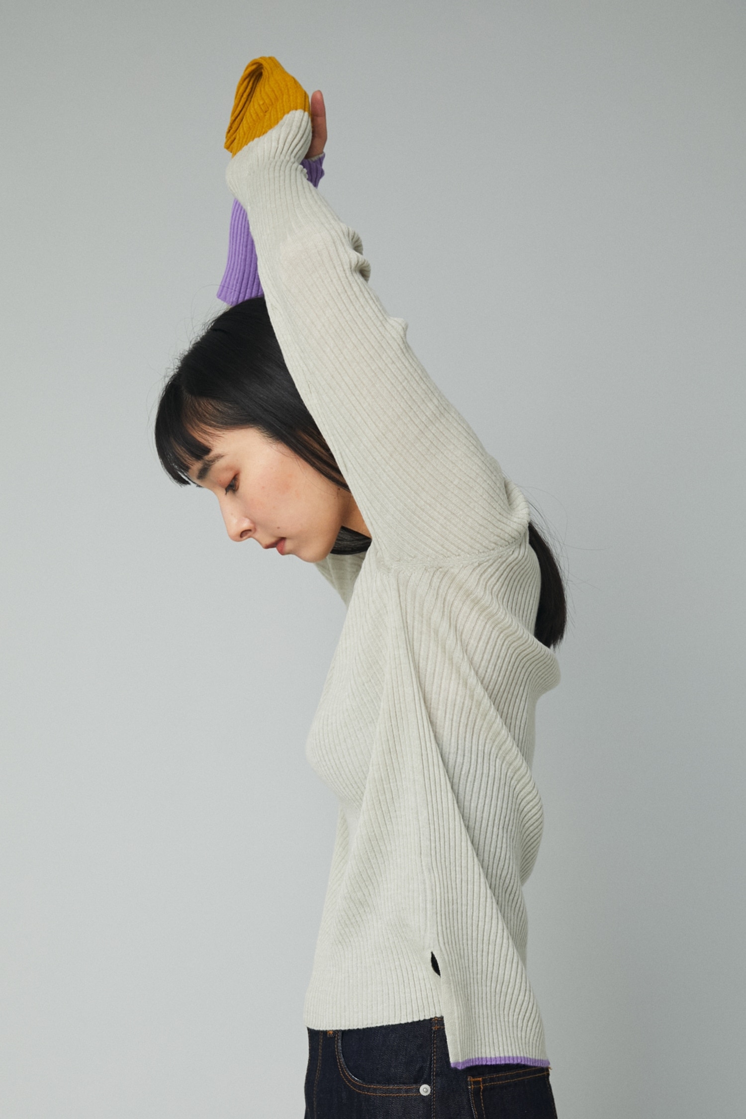 Color block pullover|HeRIN.CYE(ヘリンドットサイ)の通販｜アイルミネ