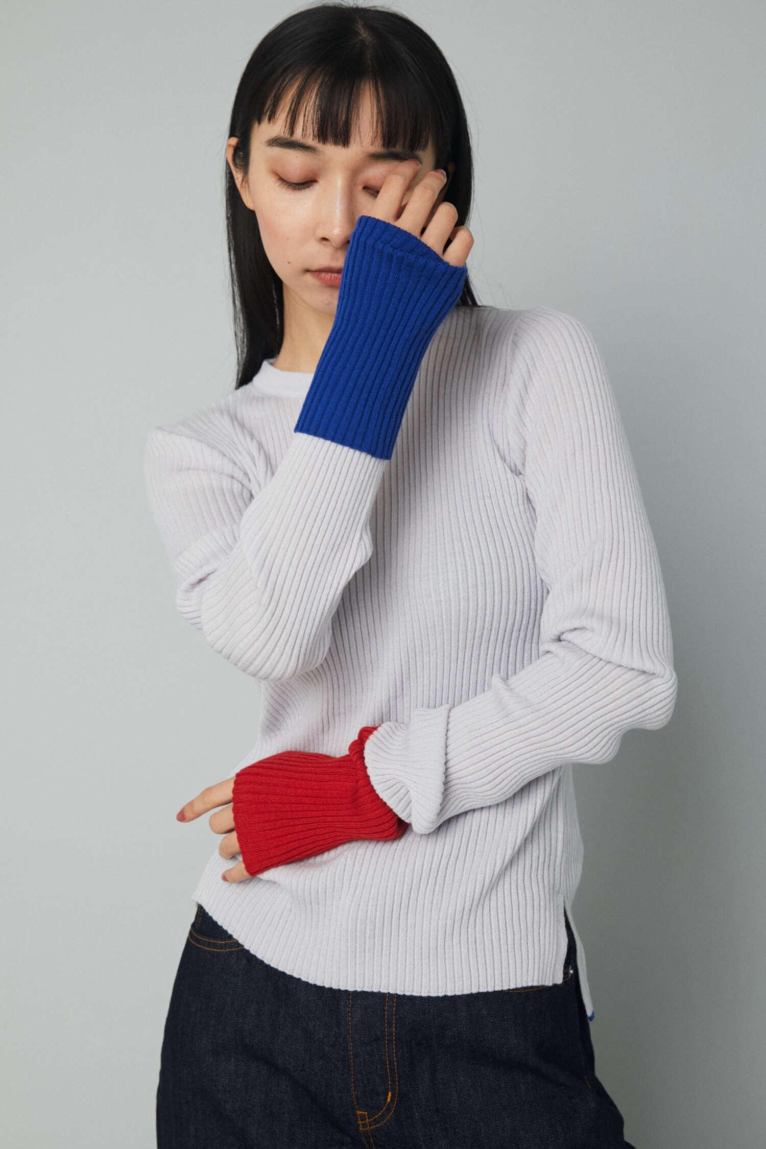 Color block pullover|HeRIN.CYE(ヘリンドットサイ)の通販｜アイルミネ