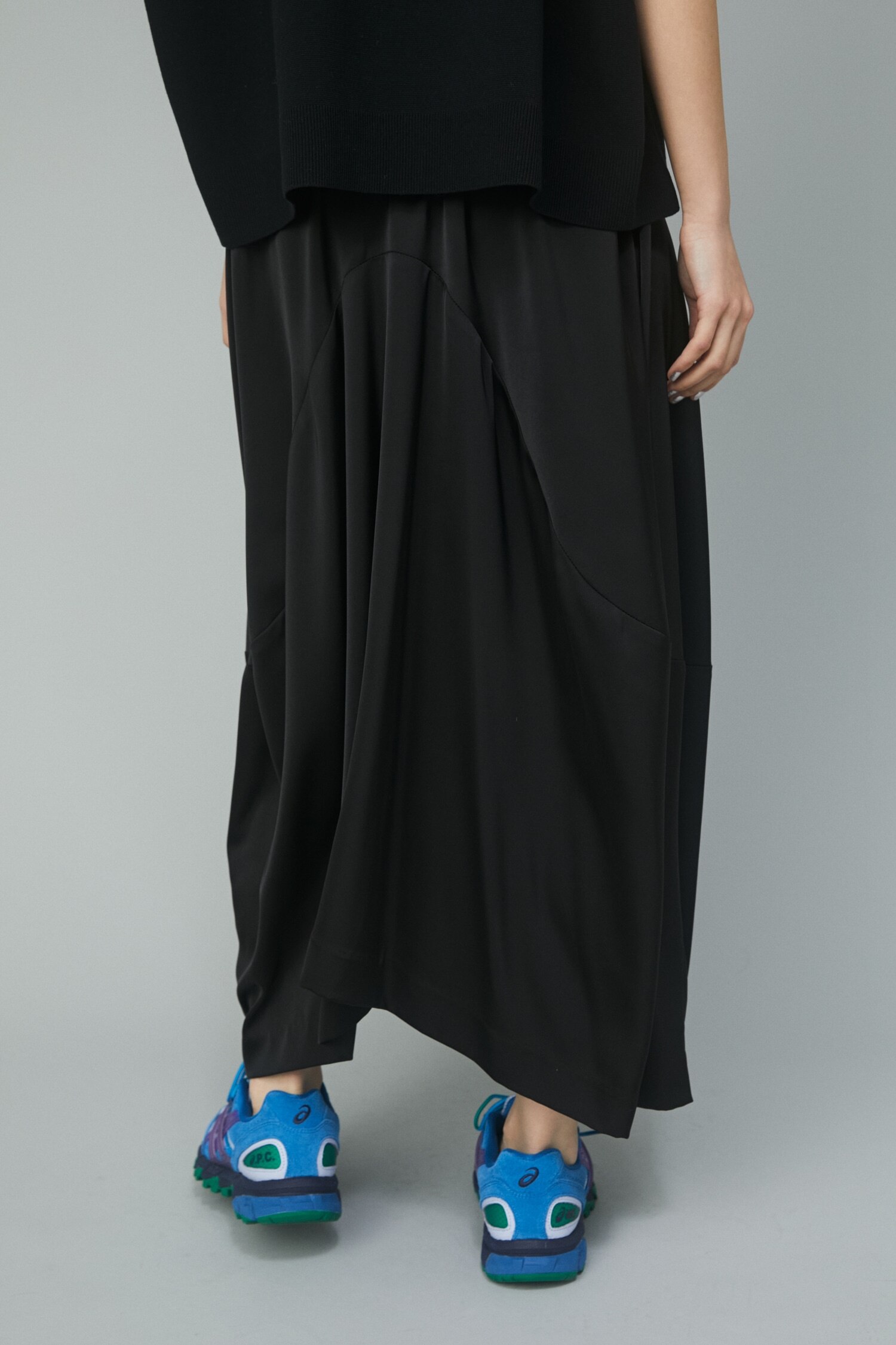 Cocoon flared skirt