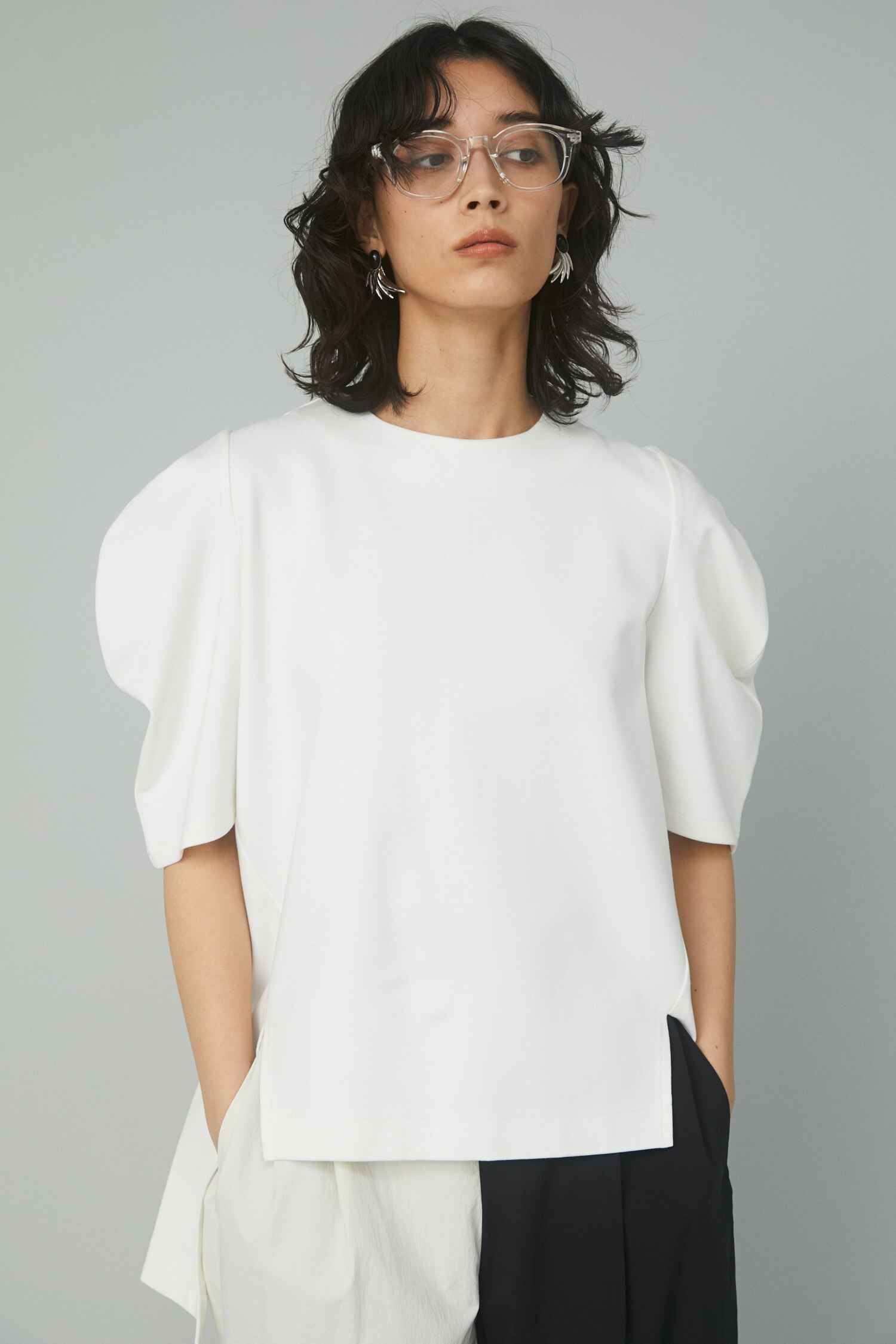 Ponte balloon sleeve tops|HeRIN.CYE(ヘリンドットサイ)の通販