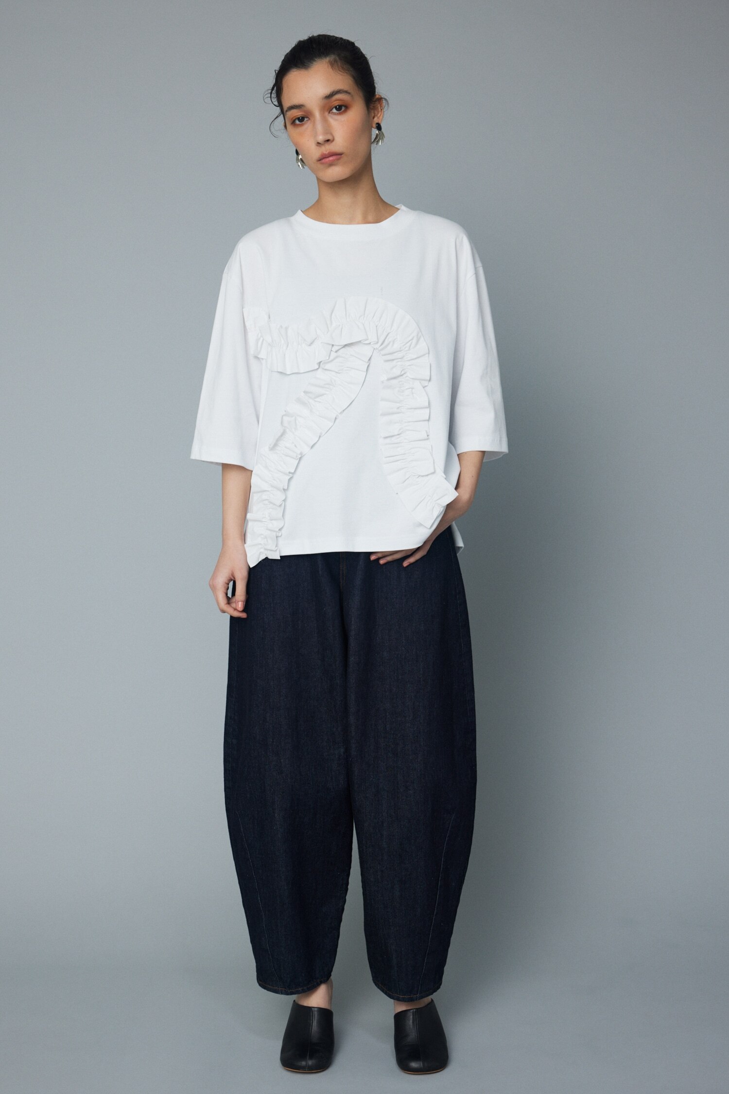 Gather attach tops|HeRIN.CYE(ヘリンドットサイ)の通販｜アイルミネ