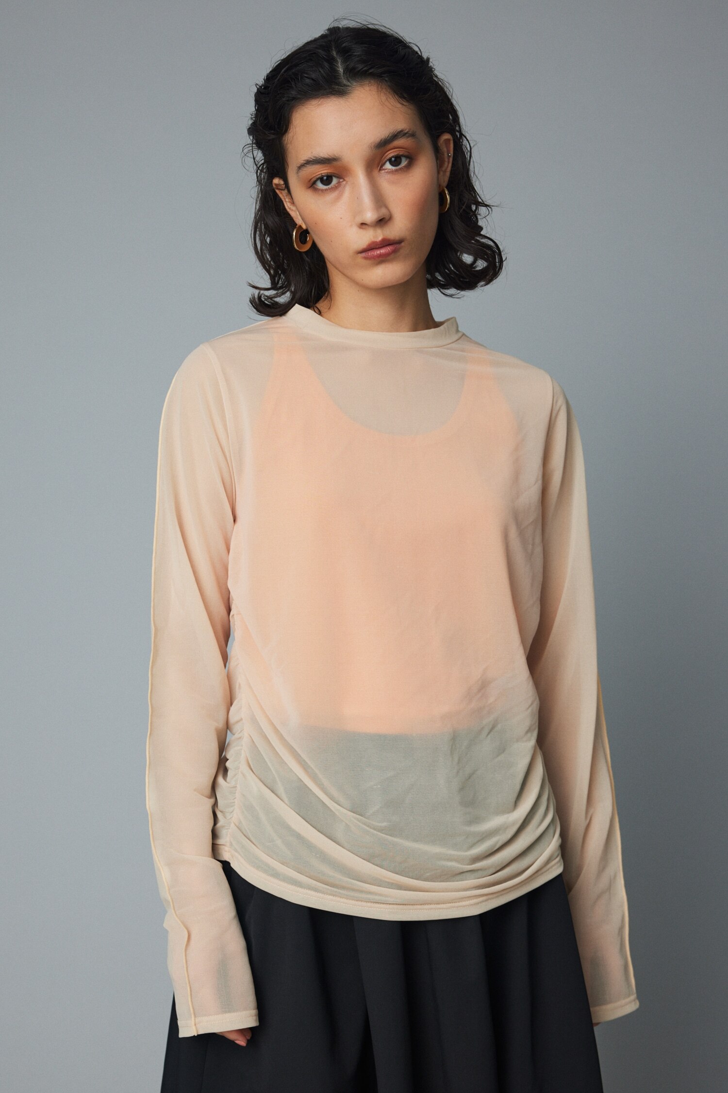 Sheer mellow top|HeRIN.CYE(ヘリンドットサイ)の通販｜アイルミネ