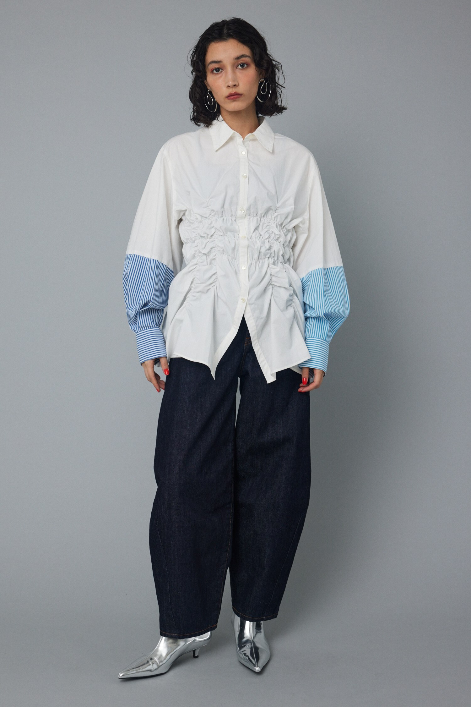 Shirring shirt|HeRIN.CYE(ヘリンドットサイ)の通販｜アイルミネ