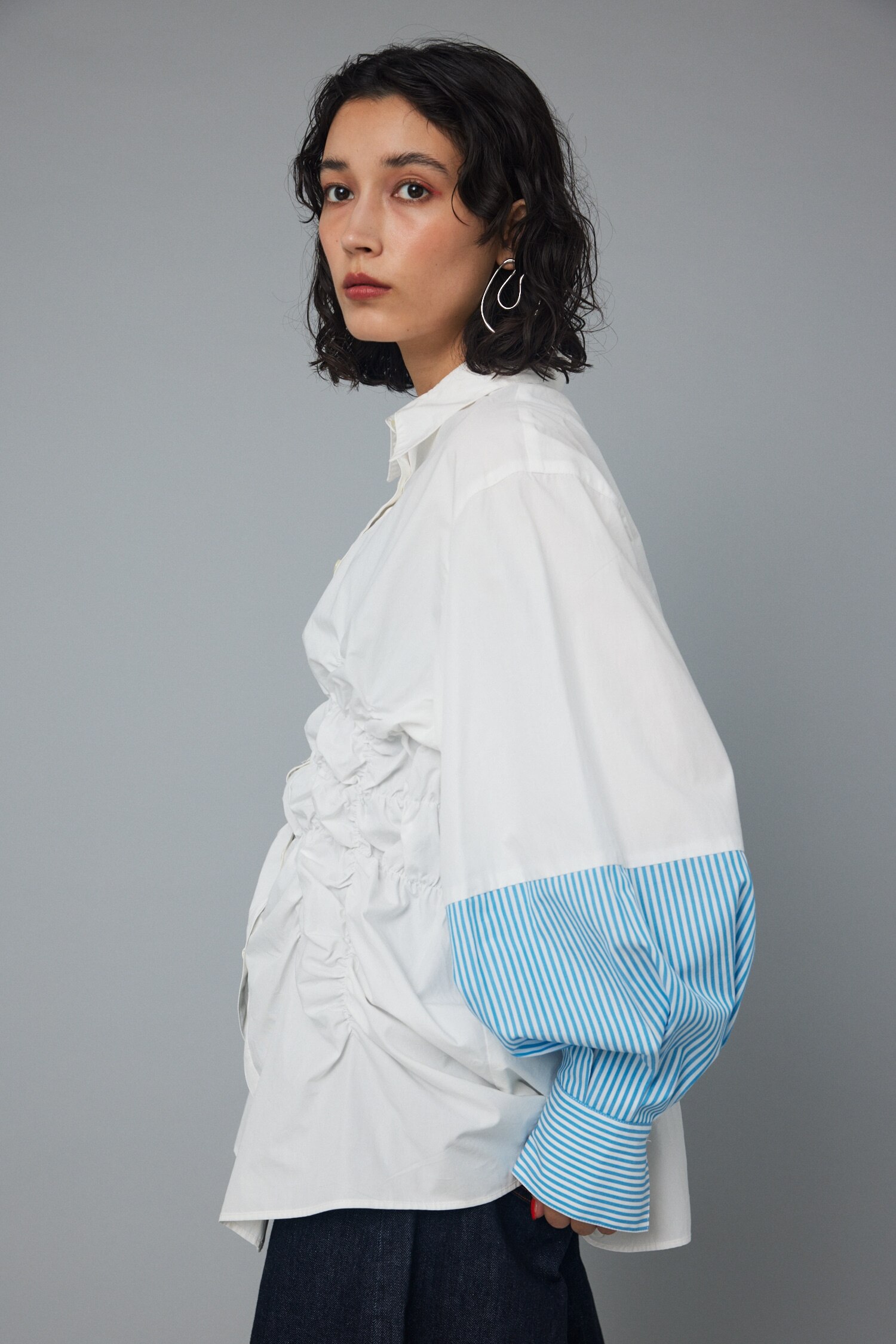 Shirring shirt|HeRIN.CYE(ヘリンドットサイ)の通販｜アイルミネ