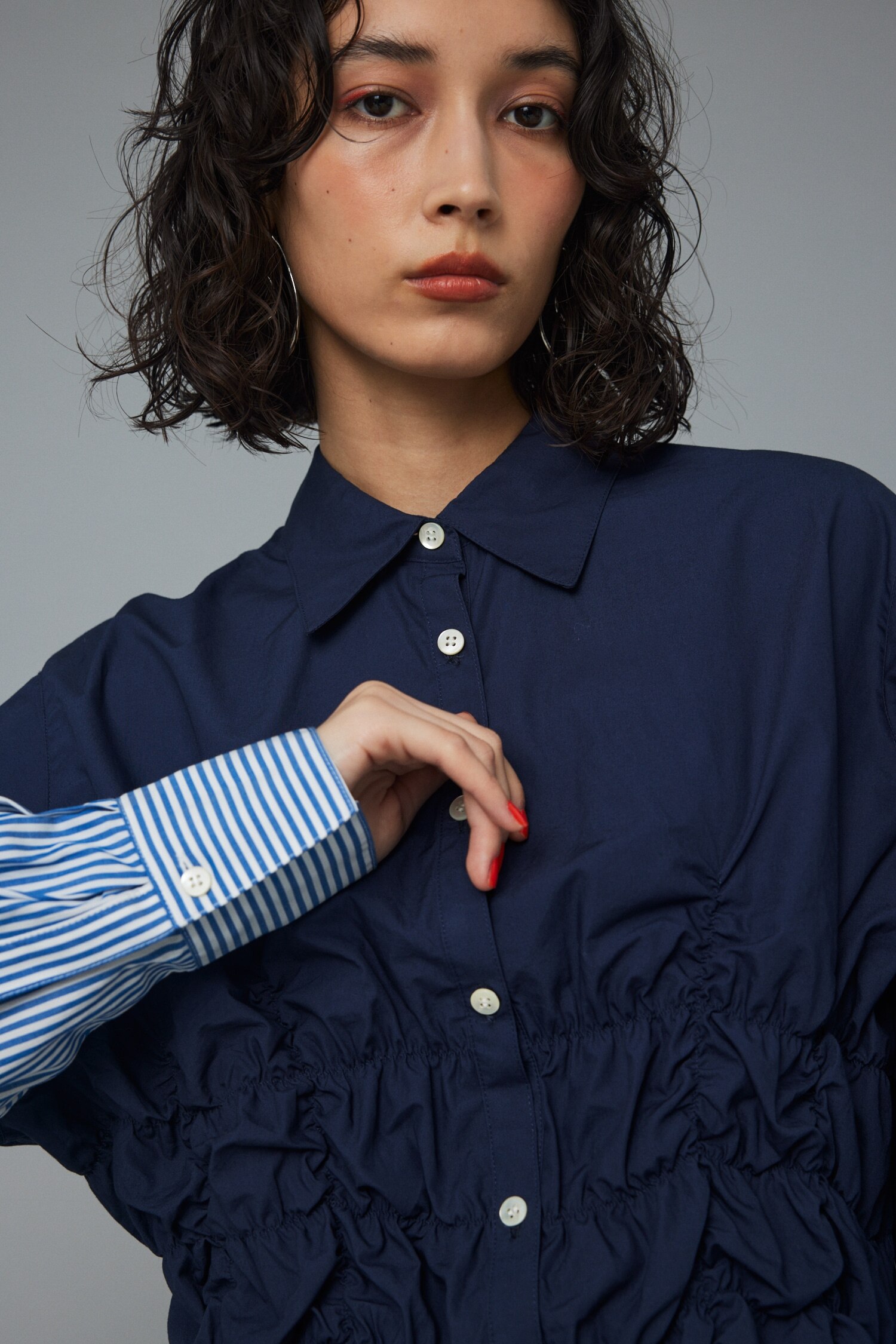 Shirring shirt|HeRIN.CYE(ヘリンドットサイ)の通販｜アイルミネ