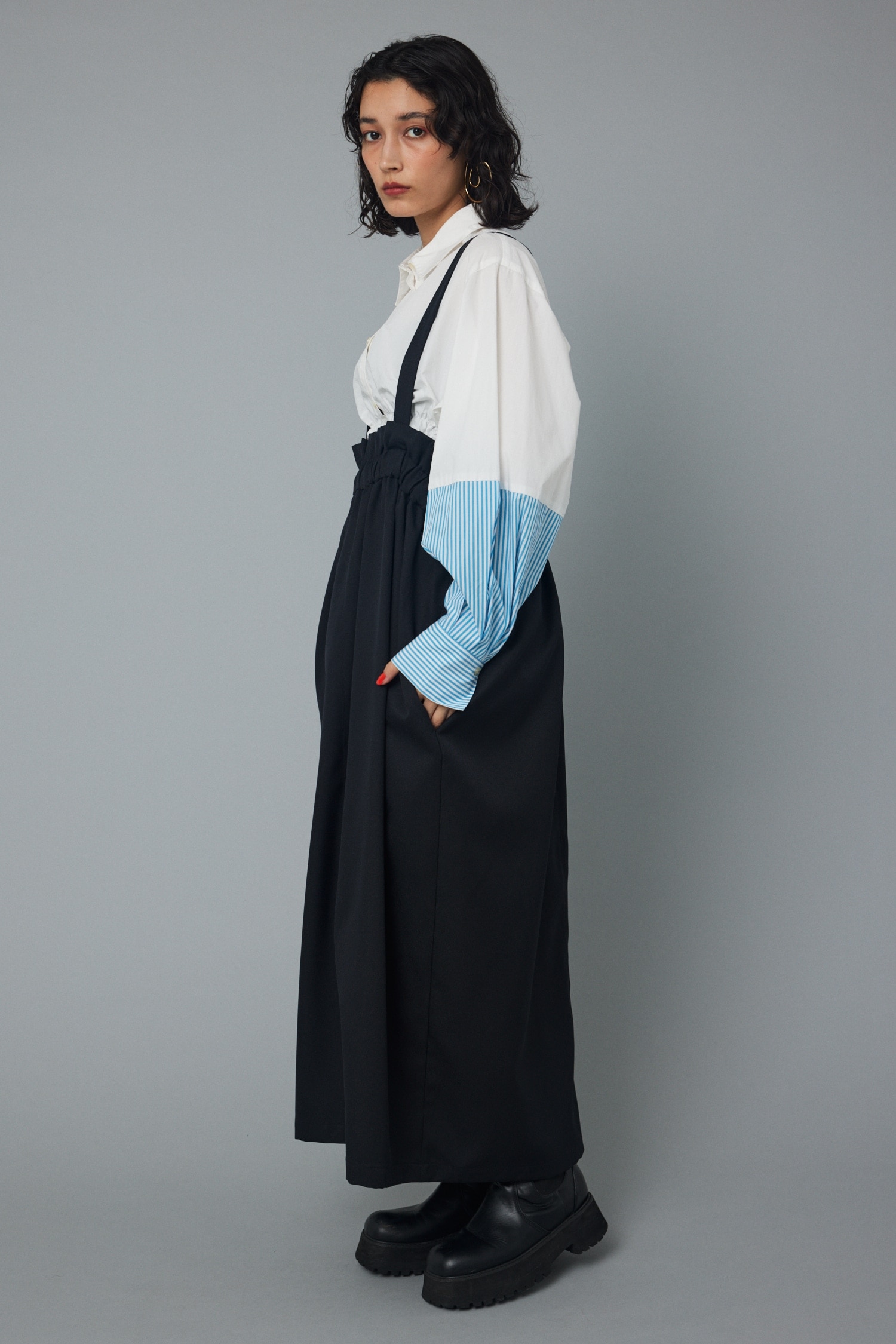 West frill junper skirt|HeRIN.CYE(ヘリンドットサイ)の通販｜アイルミネ