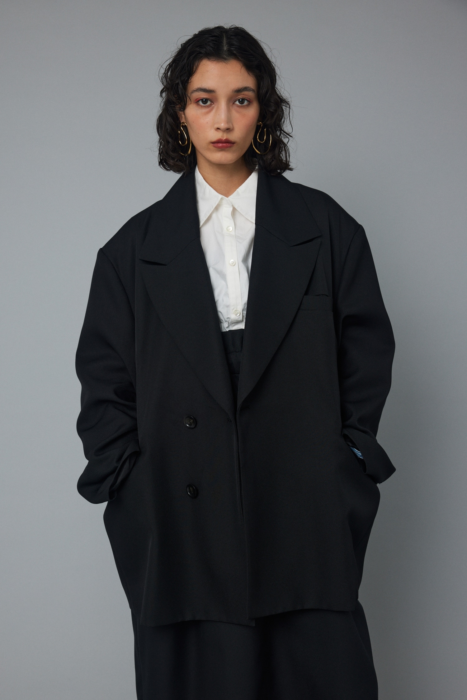Over silhouette jacket|HeRIN.CYE(ヘリンドットサイ)の通販｜アイルミネ