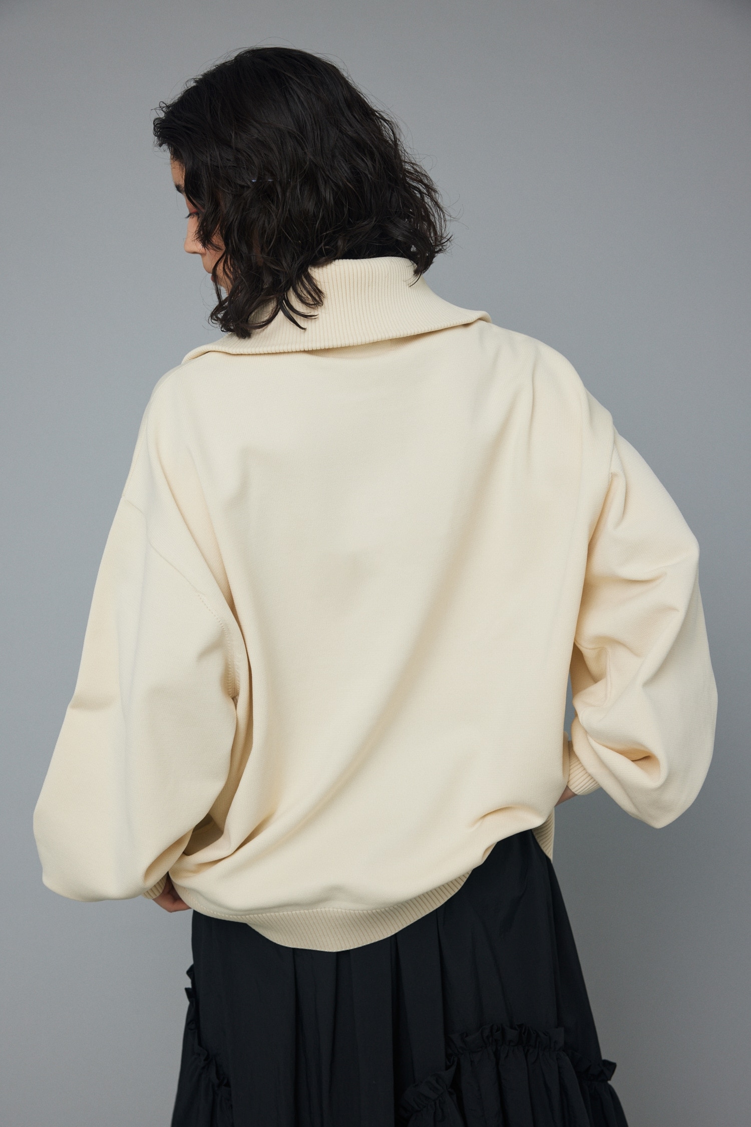 Boy friend half zip tops|HeRIN.CYE(ヘリンドットサイ)の通販