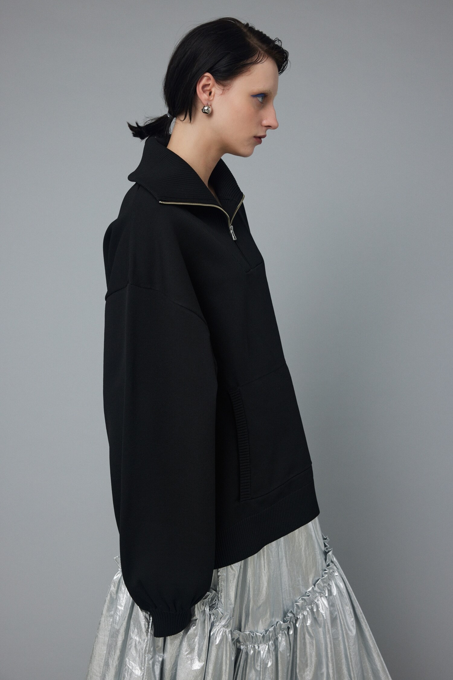 Boy friend half zip tops|HeRIN.CYE(ヘリンドットサイ)の通販