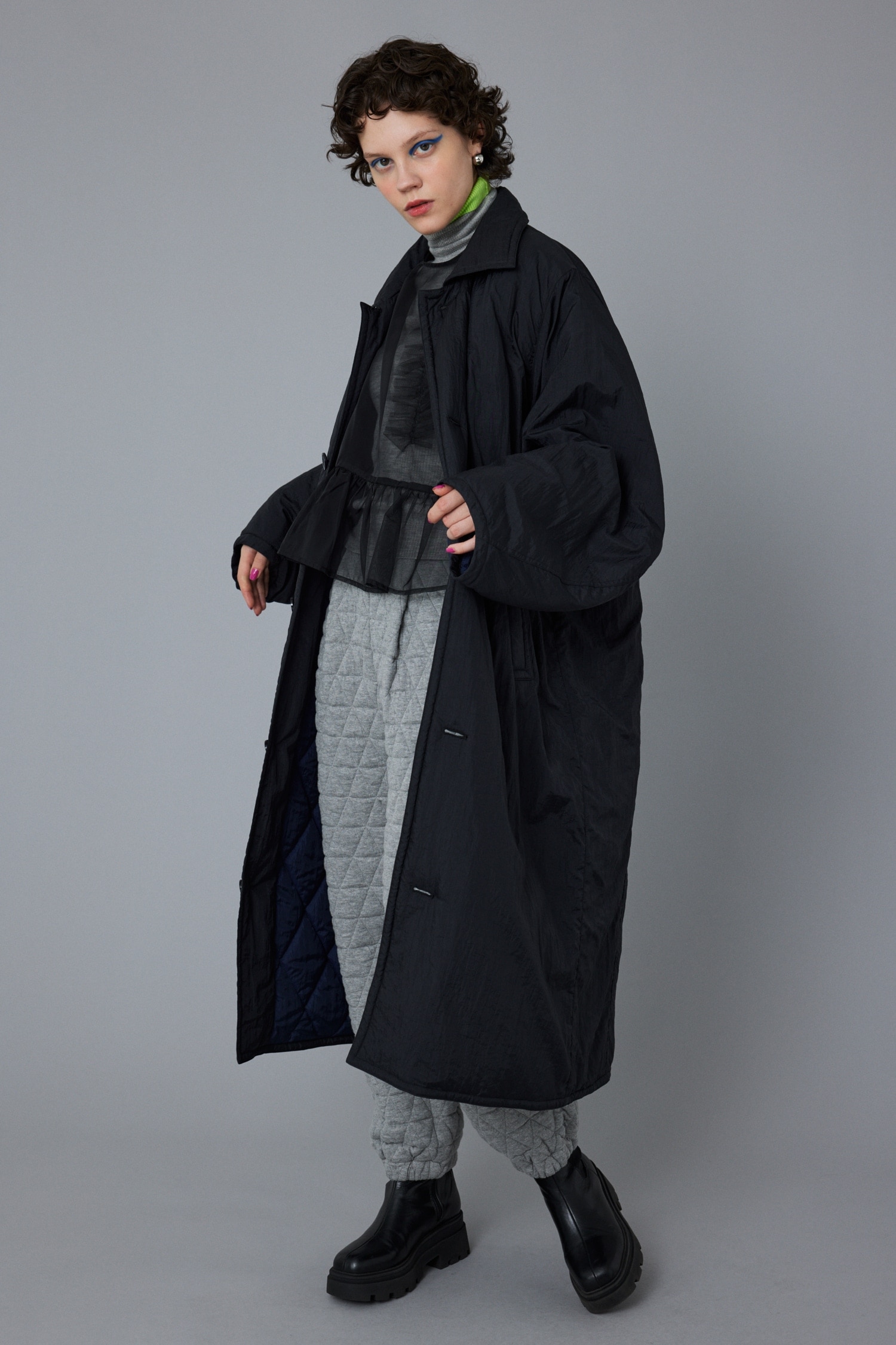 Long soutien collar coat|HeRIN.CYE(ヘリンドットサイ)の通販｜アイルミネ
