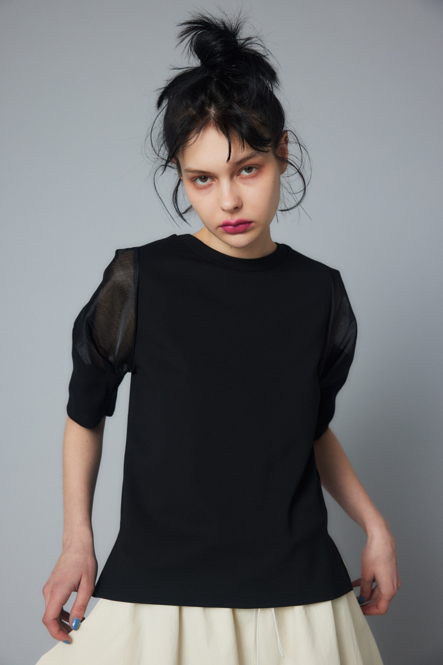 Switching sleeve tee|HeRIN.CYE(ヘリンドットサイ)の通販｜アイルミネ