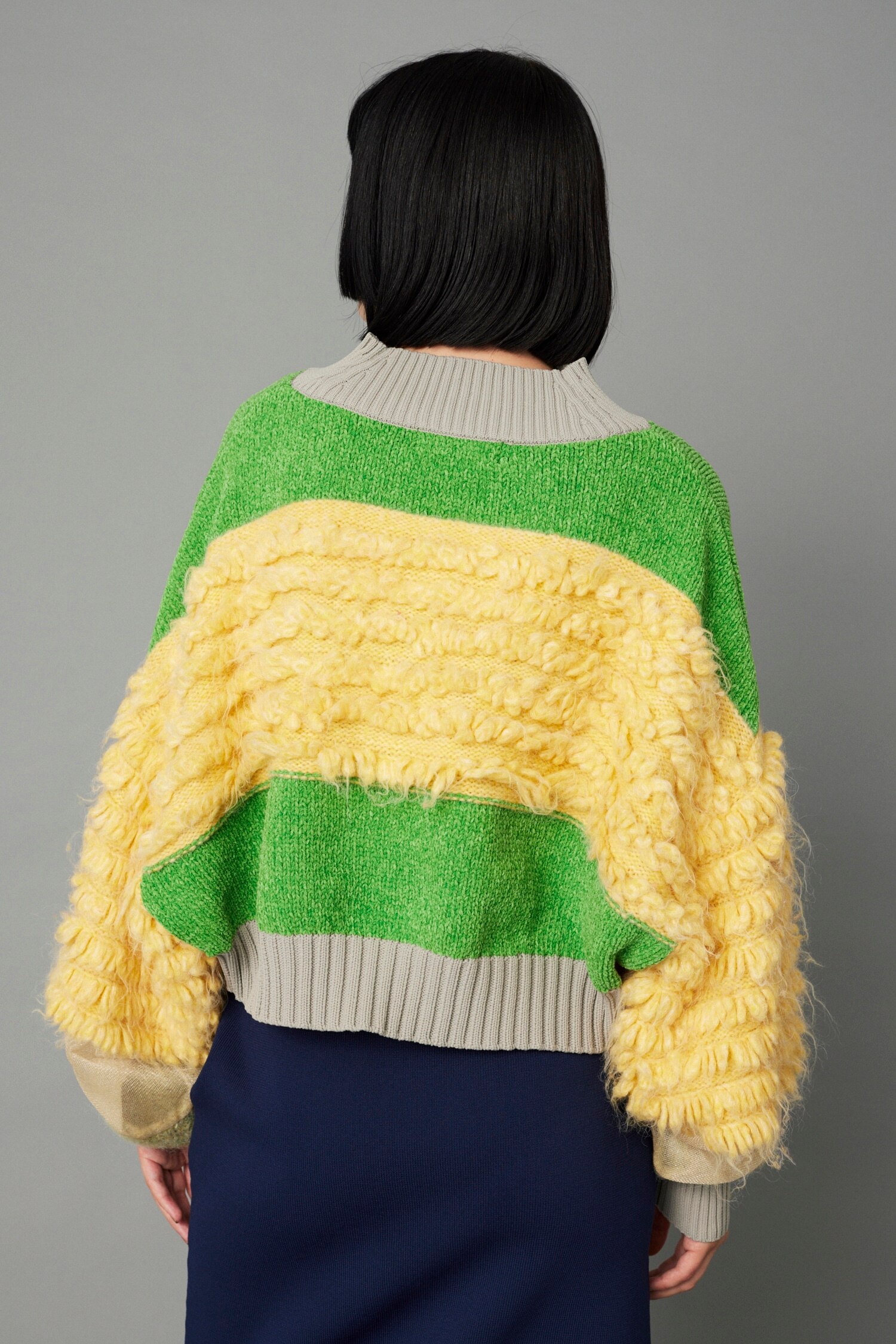 Mix knit short tops(506875332) | ヘリンドットサイ(HeRIN.CYE) - d fashion