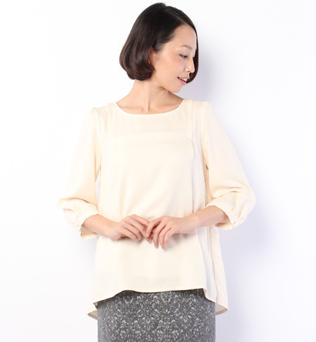 【KATHARINE ROSS】ヌーディスサテン×レースブラウス