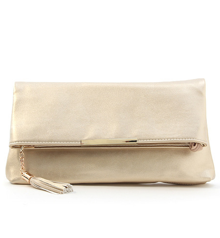 タッセル付クラッチバッグ