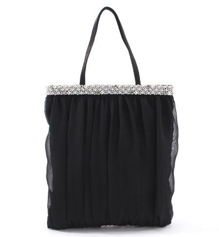 ラインパール付チュールサブバッグ