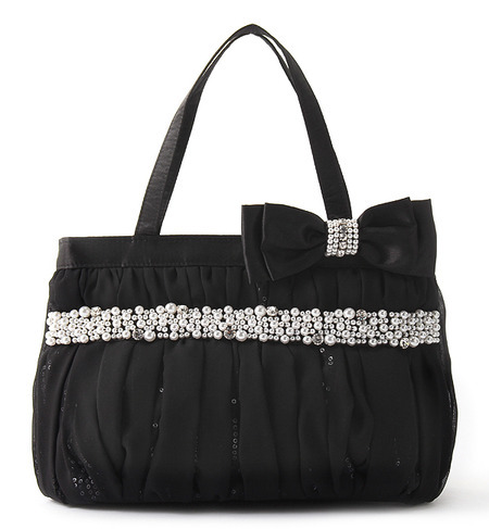 【パラダイス ピクニック/パラダイス ピクニック】 パールリボン付ボリュームバッグ [送料無料]