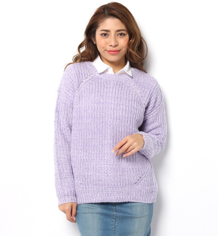 CECIL McBEE(セシルマクビー)Mixニット＋シフォンシャツSET 312072964