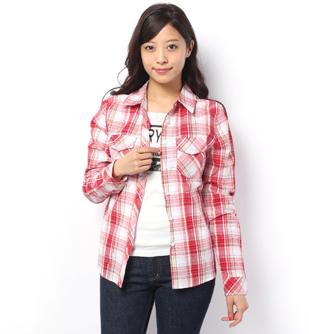 CECIL McBEE(セシルマクビー)15.SS チェックシャツ半袖ptT-SH Set311014834