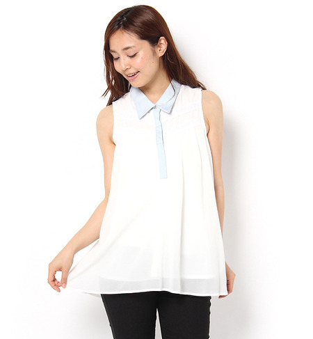 CECIL McBEE(セシルマクビー)ノースリーブフレアシャツ311030305