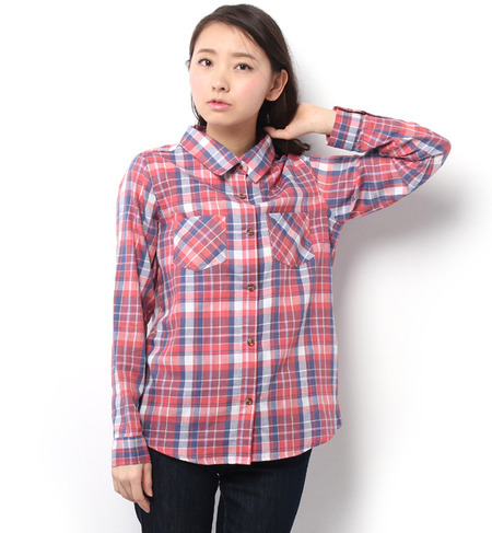 スプリングチェックシャツ