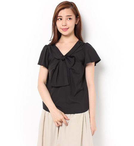 【ファビュラス アンジェラ/Fabulous Angela】 変形リボンカットブラウス [送料無料]