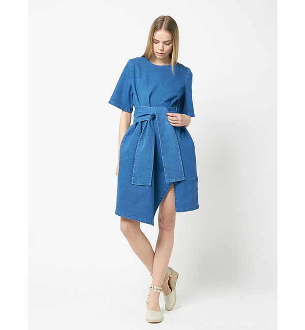 【雑誌掲載】デニムイレギュラーヘムワンピース