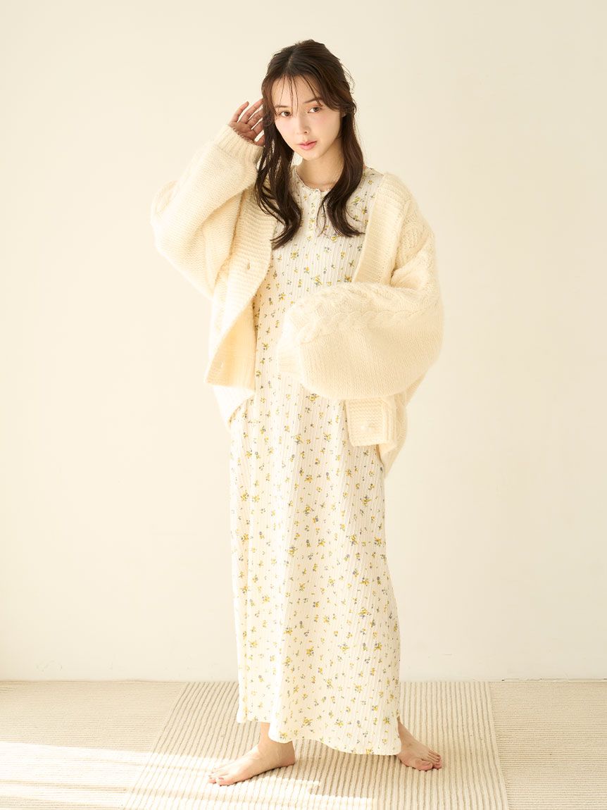 SNIDEL HOME × 新木優子】ケーブルニットカーディガン(カーデ