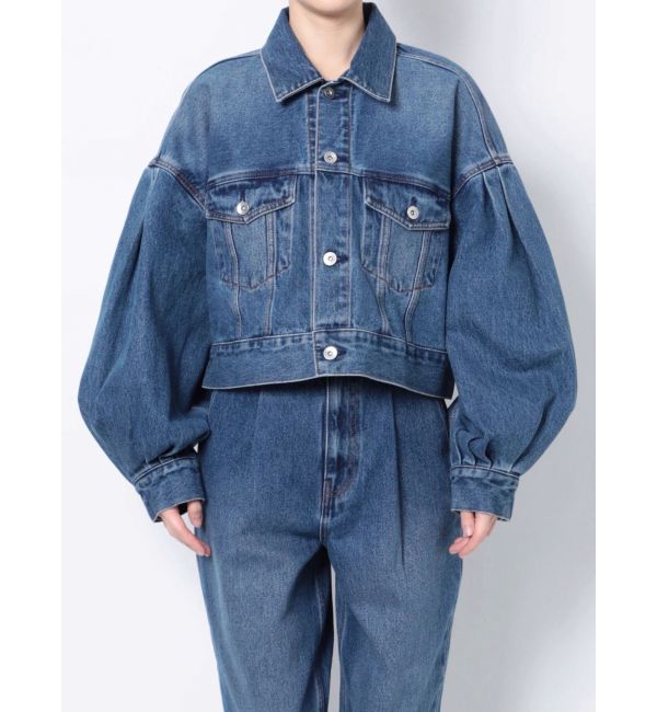 VOLUME SLEEVE DENIM JK|ELENDEEK(エレンディーク)の通販｜アイルミネ